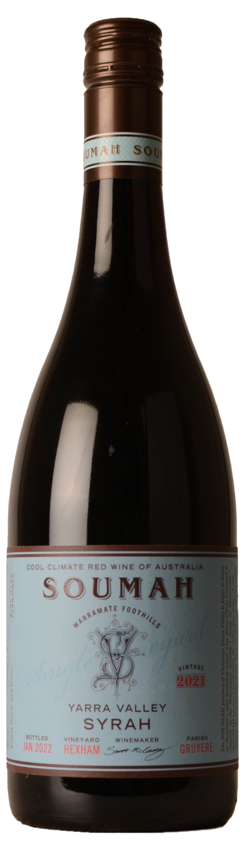 Soumah Hexham Single Vineyard Syrah 2021 by Soumah Winery